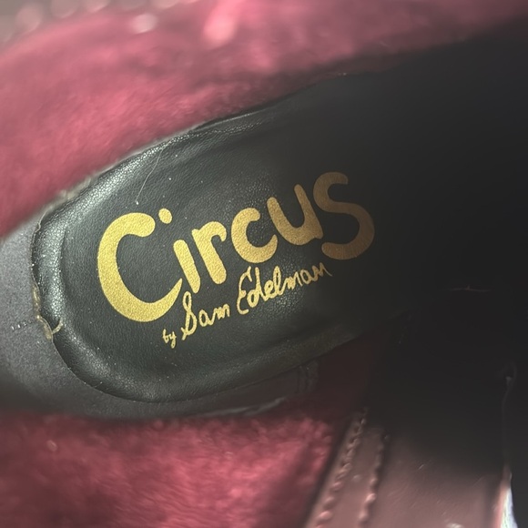 Circus by Sam Edelman Vinnie Ankle Suede Boots in Cranberry/Red Size 9 EUC - Picture 4 of 8